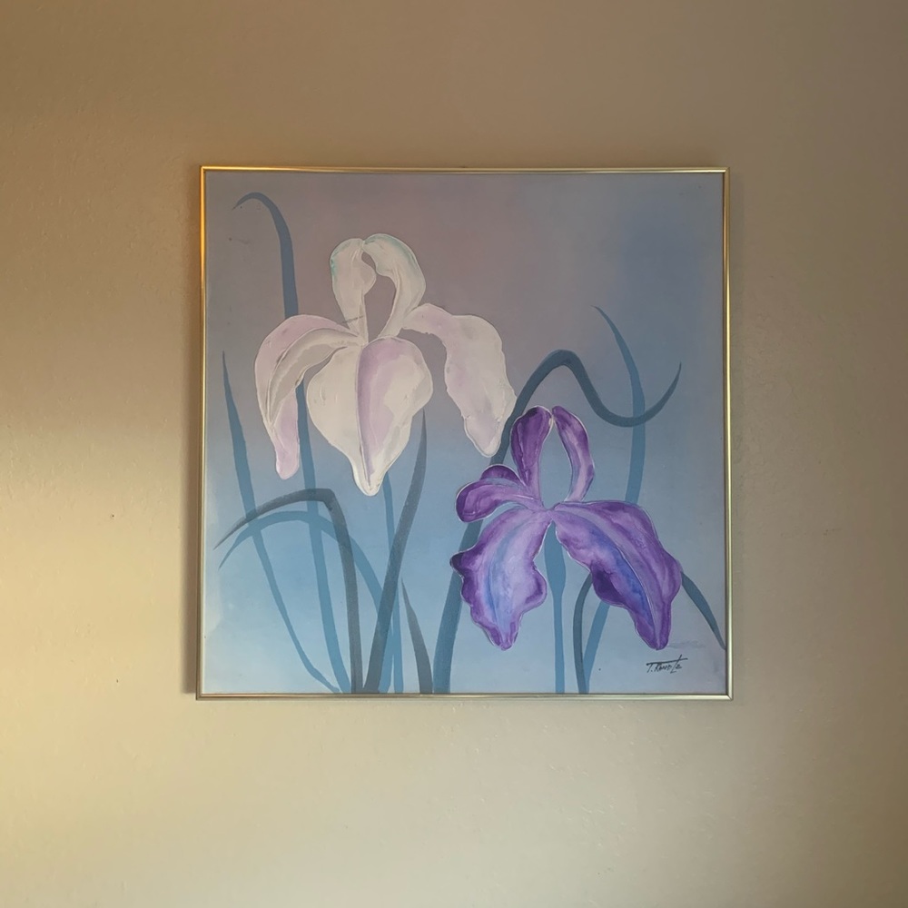 Hand painted wall art